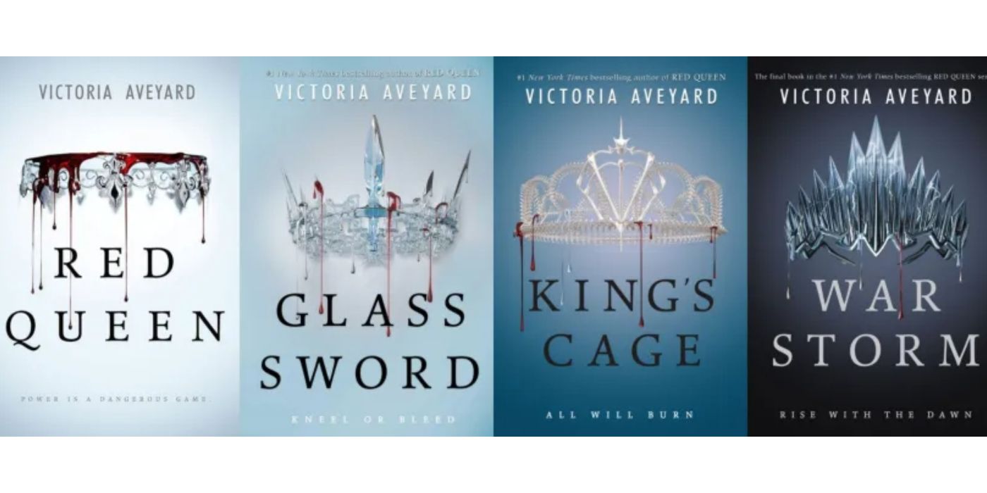 Book covers of the Red Queen series