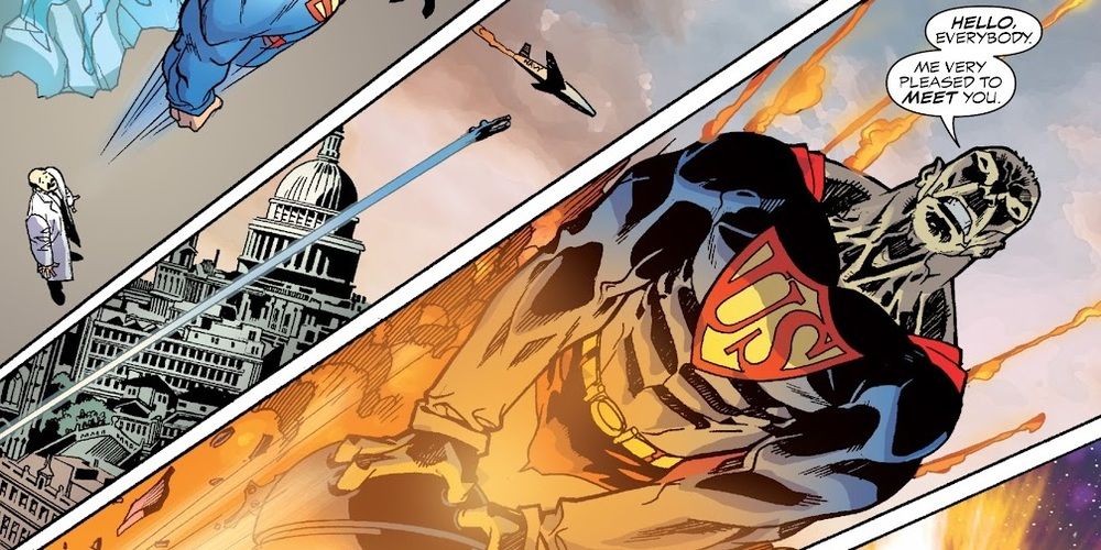 Bizarro sacrifices himself in Superman: Red Son