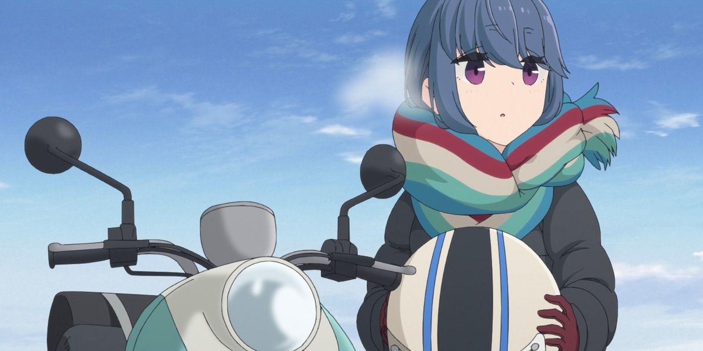 Rin Shima with motorcycle