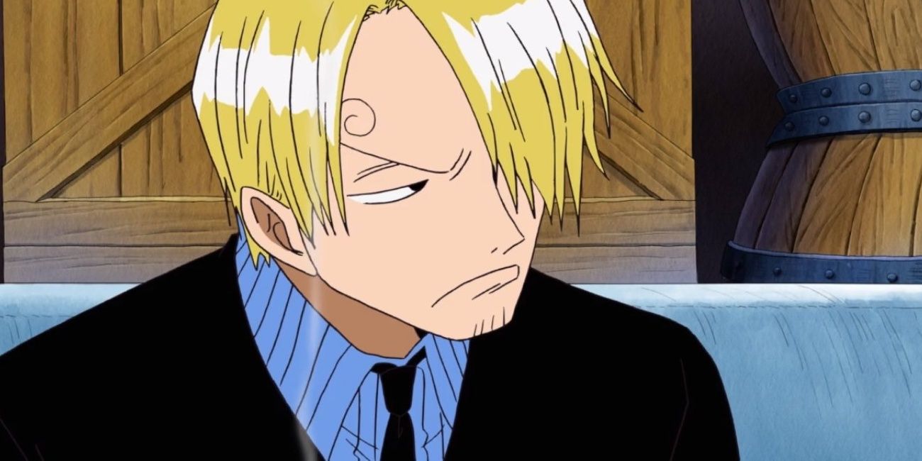Sanji with crates in One Piece.