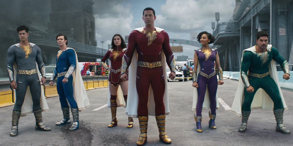 Zachary Levi's Shazam! leads the troops ahead of battle in Shazam! Fury of the Gods
