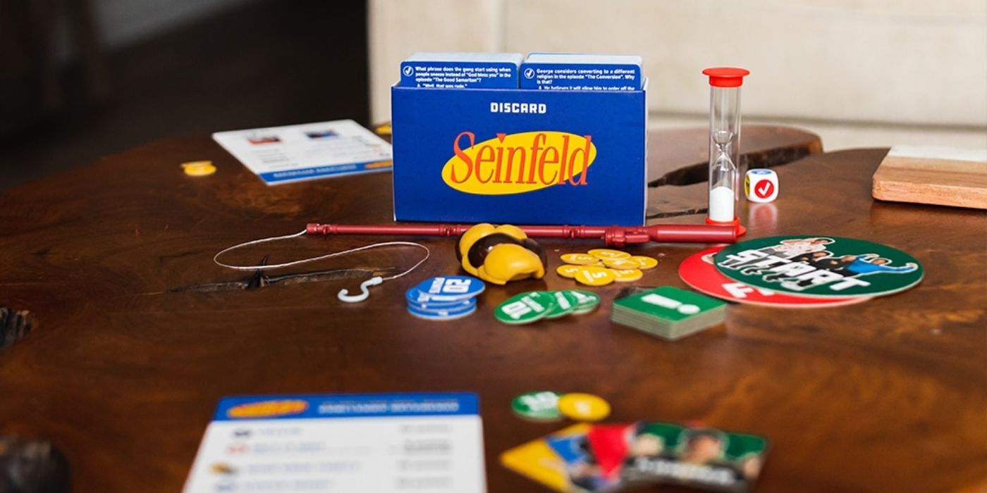 The box and content for the Seinfeld Party Game