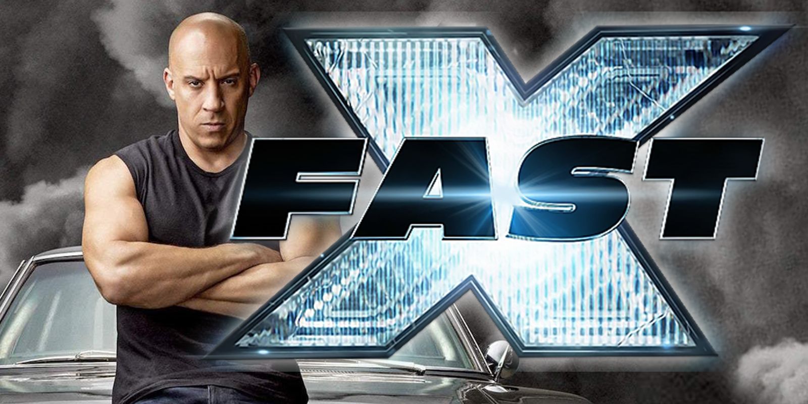 Vin Diesel with Fast X logo
