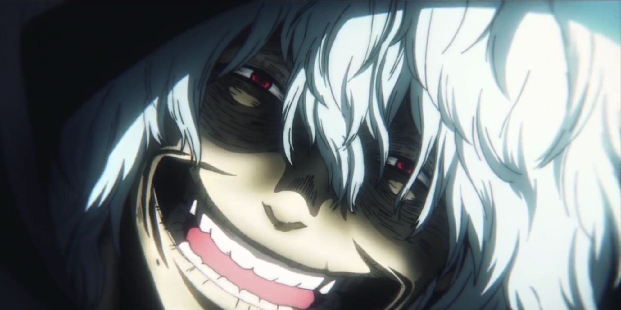 Shigaraki Tomura giving a creepy stare