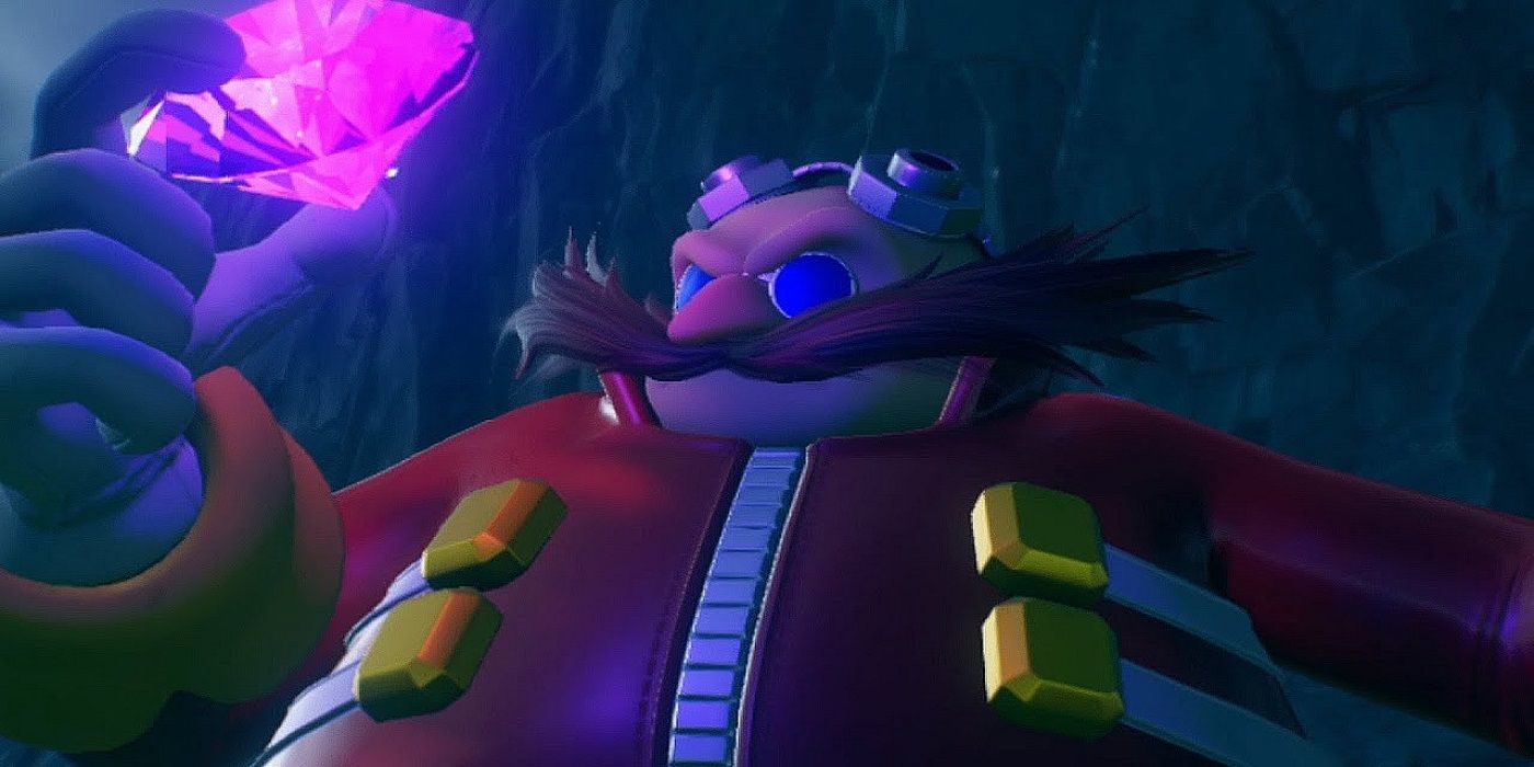 Dr. Eggman holding a Chaos Emerald in Sonic Frontiers