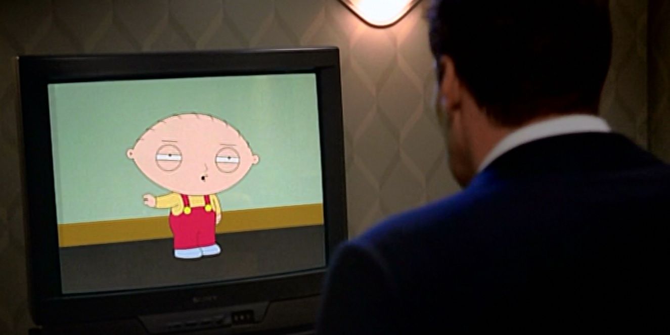 Stewie Griffin จาก Family Guy เย้ยบูธใน Bones