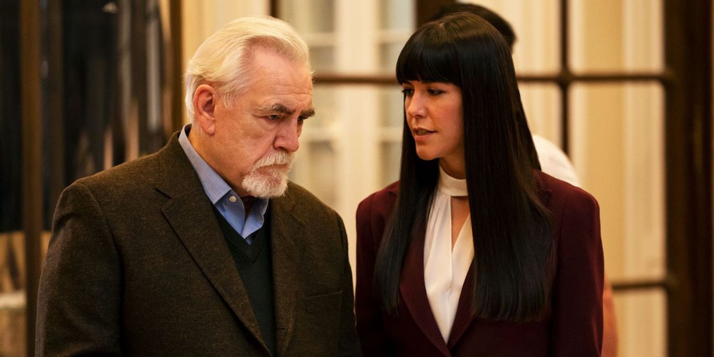 Logan Roy e Kerry em sucessão