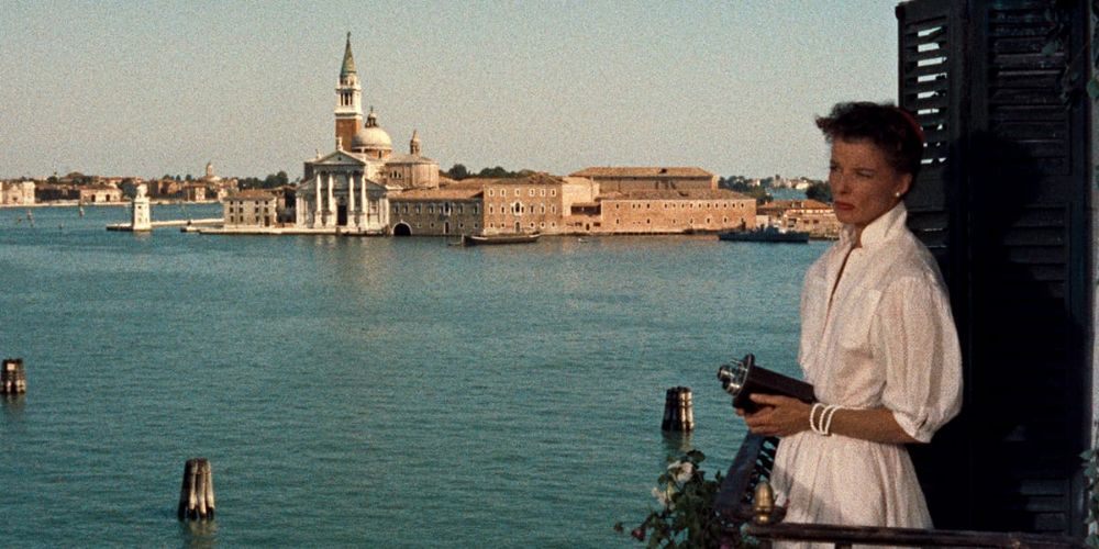 Hepburn gazing outside in Summertime