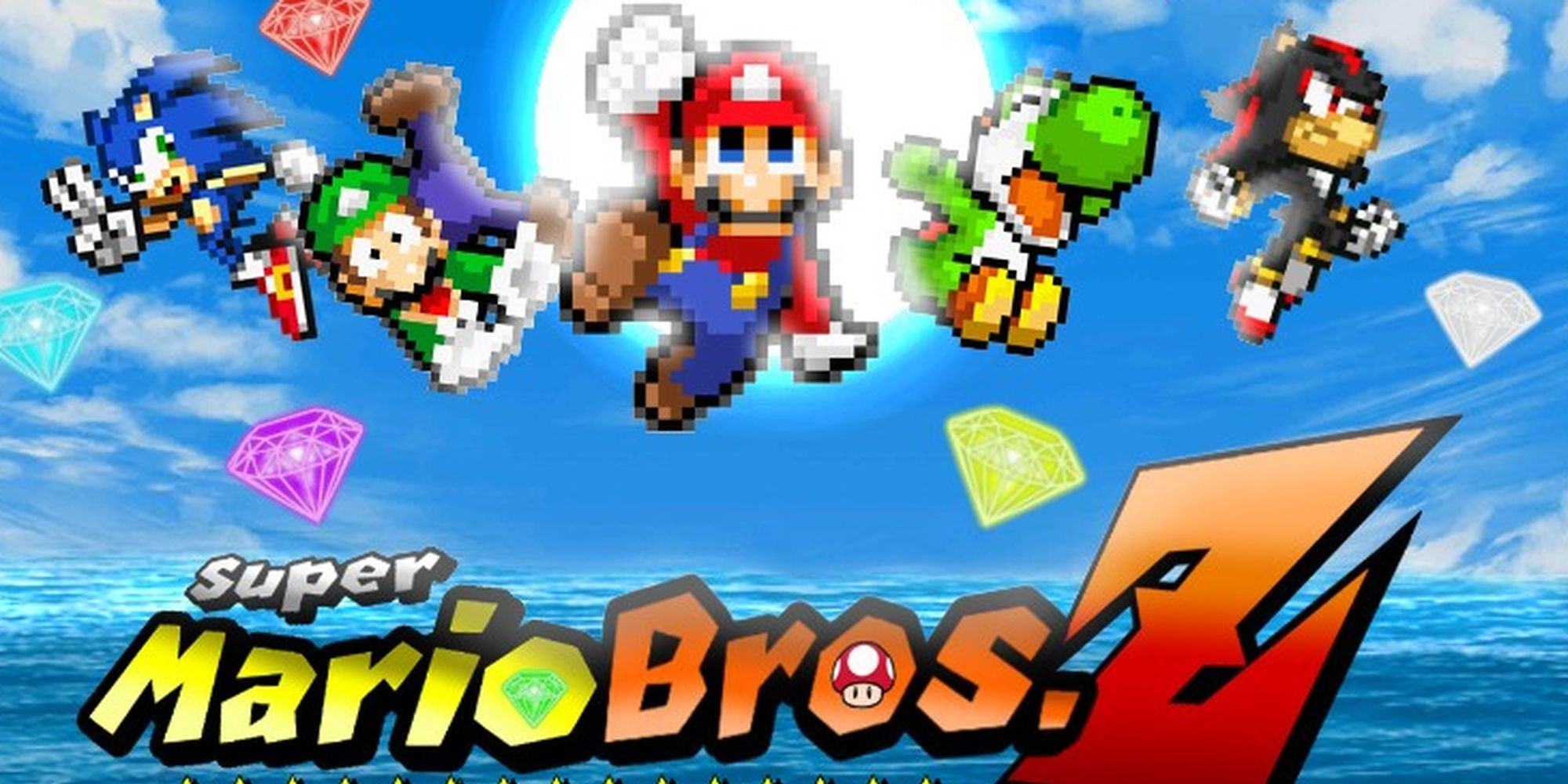 The characters in fan project Super Mario Bros. Z