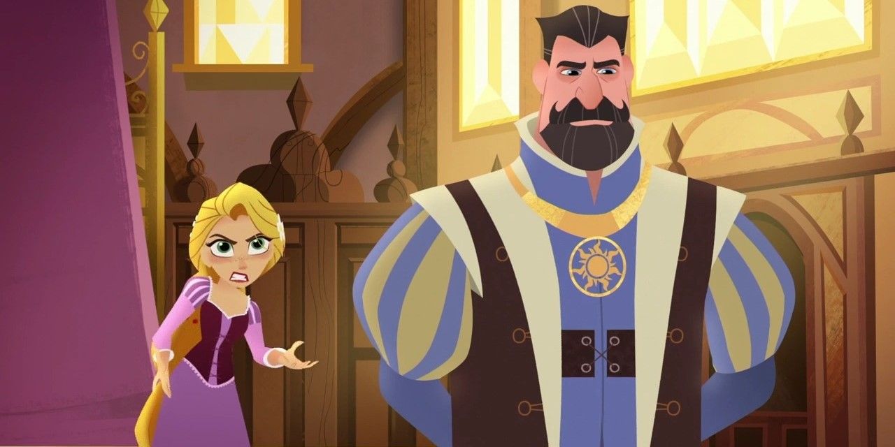 Tangled: King Frederick arguing with Rapunzel