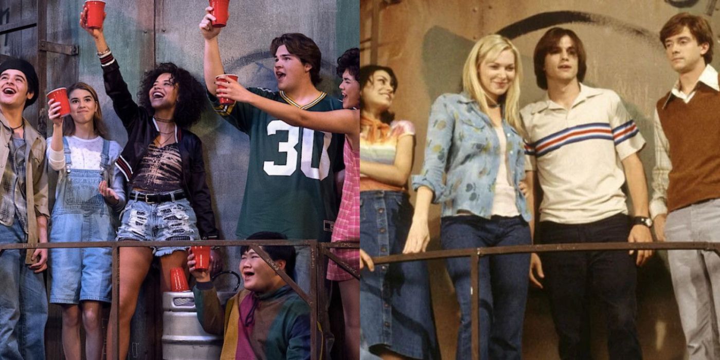 That 90s Show and That 70s Show characters in the water tower