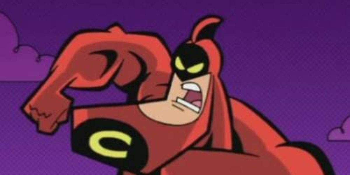 The Crimson Chin ready to fight in The Fairly OddParents.