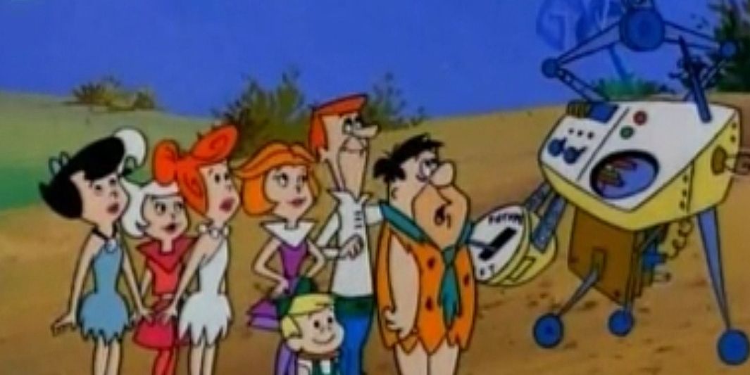ในที่สุด The Jetsons และ Flintstones ก็ได้มาพบกันใน The Jetsons Meet The Flintstones