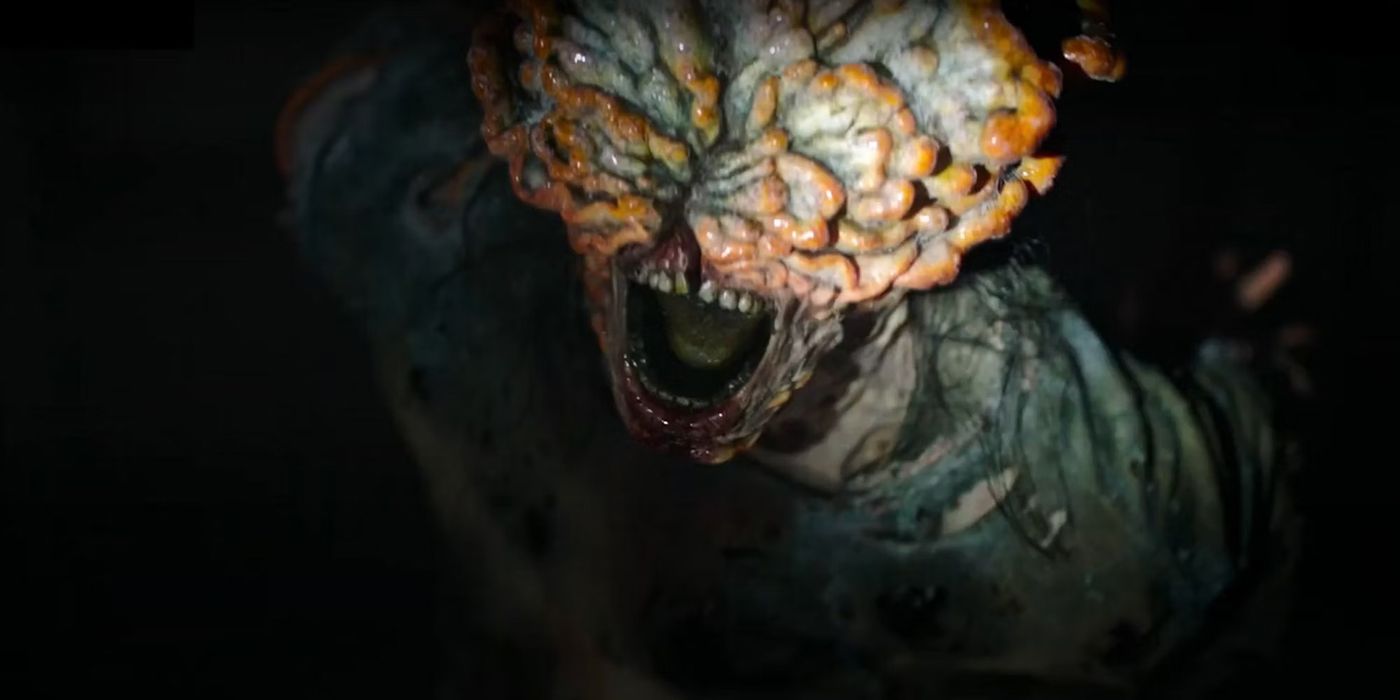Close up of a monster infected with Cordyceps on The Last of Us