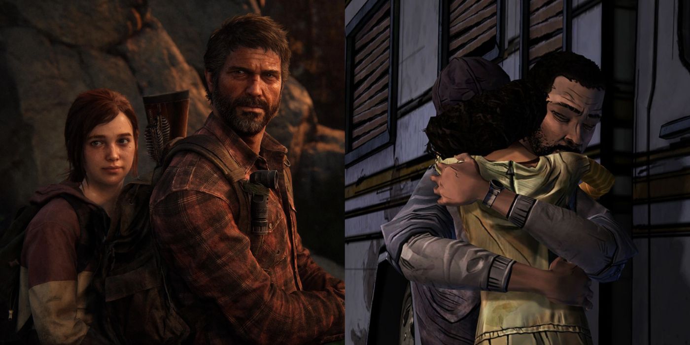 The Last of Us' Joel and Ellie, and Clementine and Lee from Telltale's The Walking Dead
