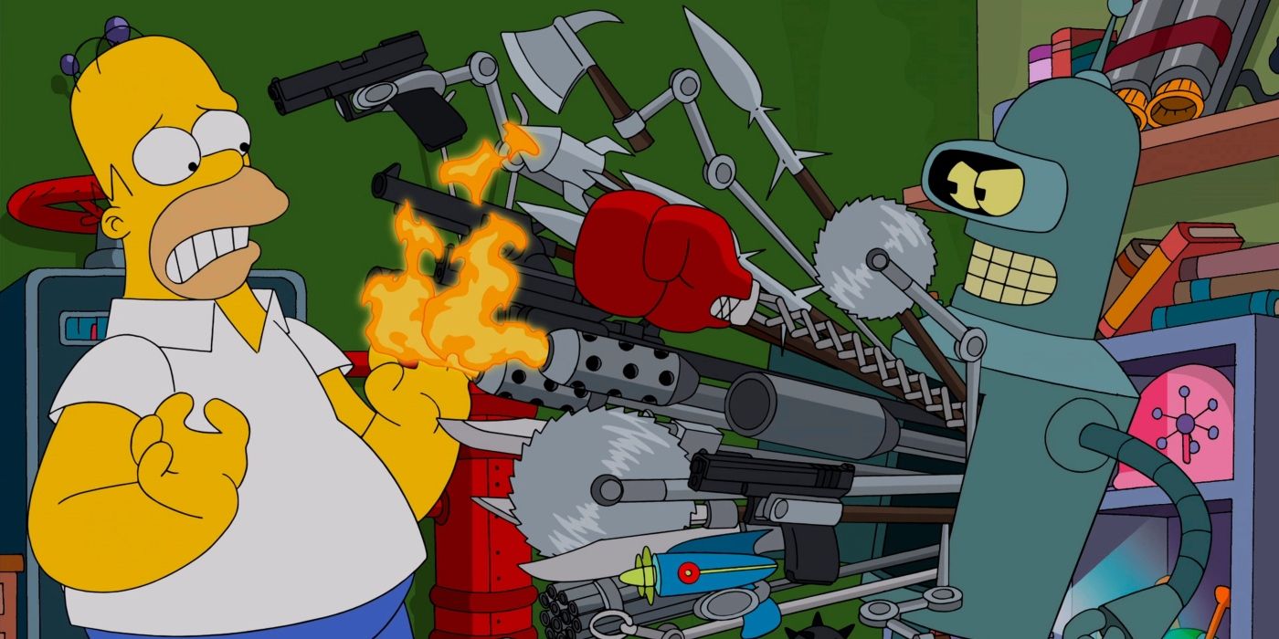 The Simpsons Futurama Bender Killer