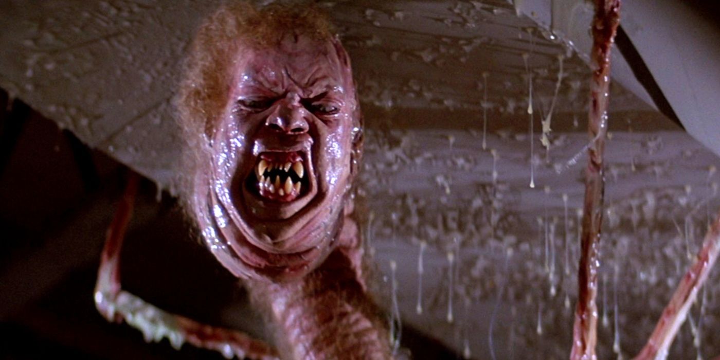 O monstro Thing se revelando no filme The Thing, de John Carpenter