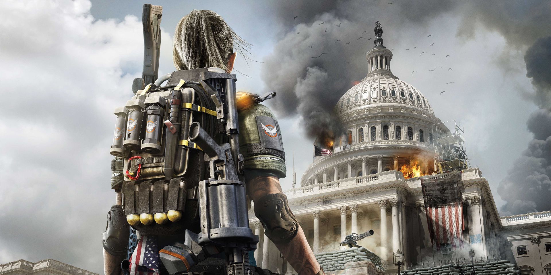 An explosion in the White House in The Division 2