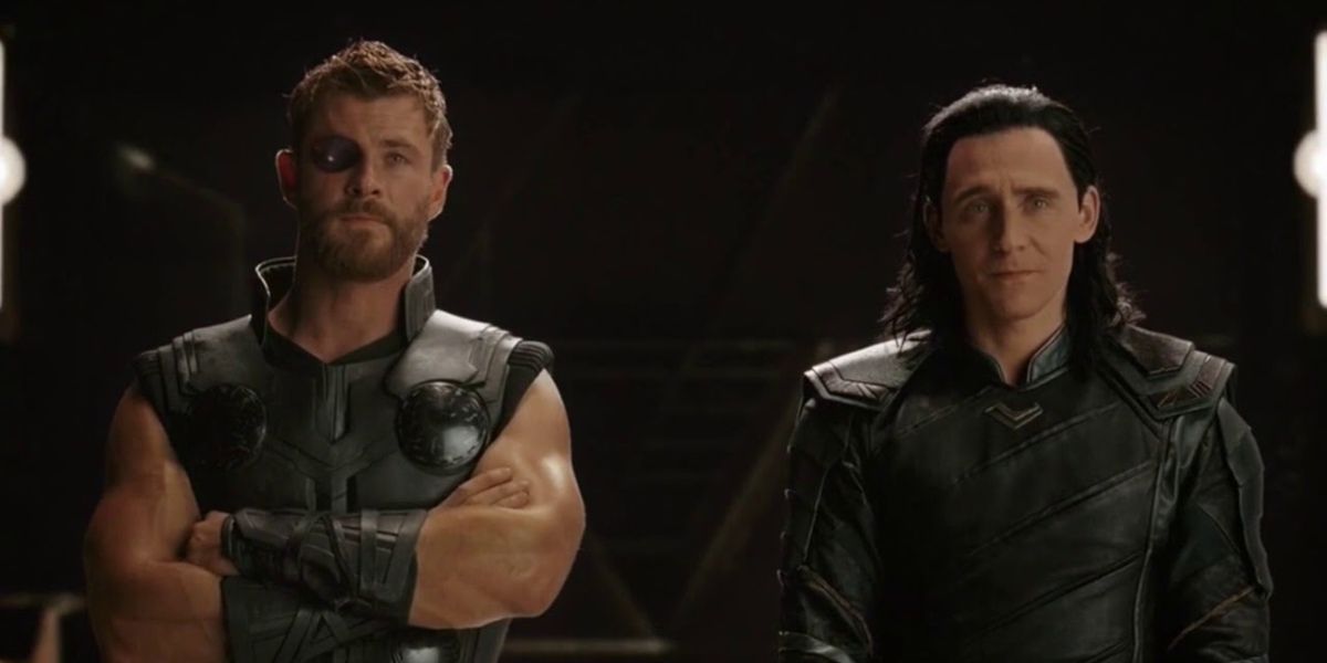 Thor and Loki see Thanos' ship in Thor: Ragnarok ending.
