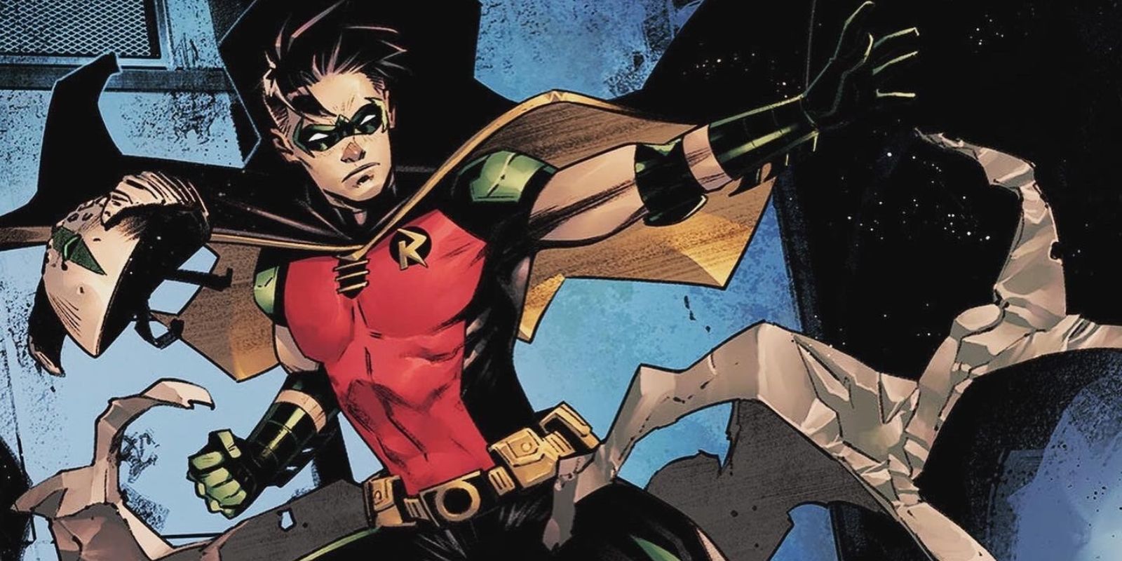 La version Tim Drake de Robin de DC Comics se tient dans une pose de combat