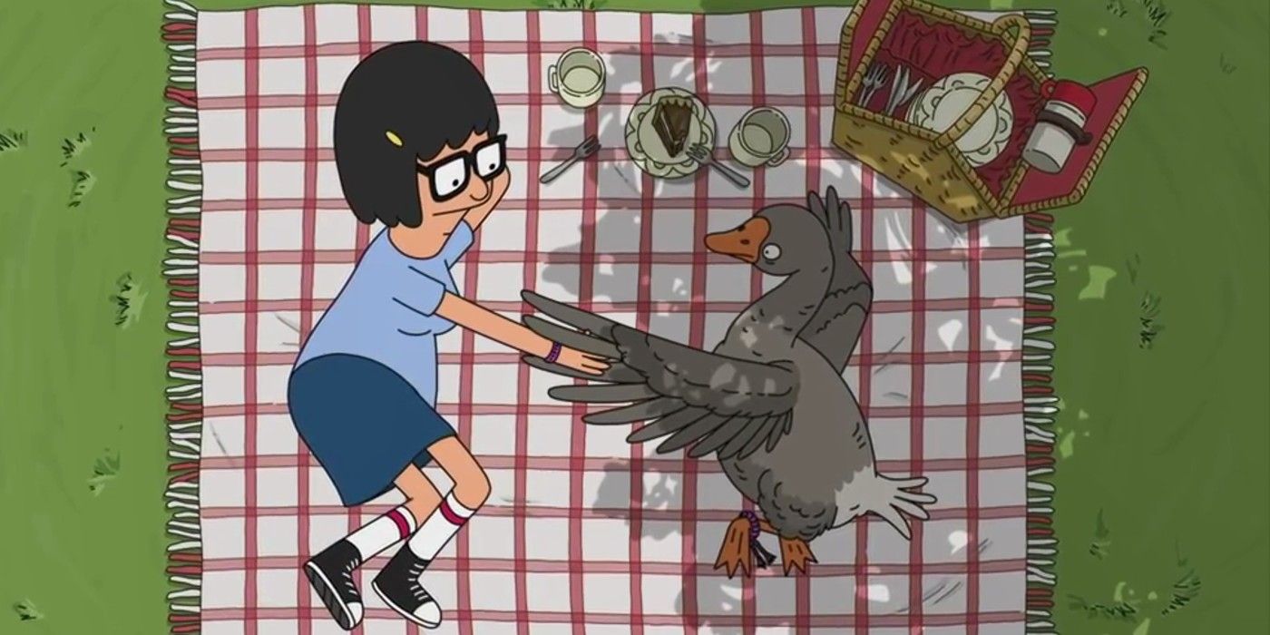 Tina Belcher And Bruce The Goose