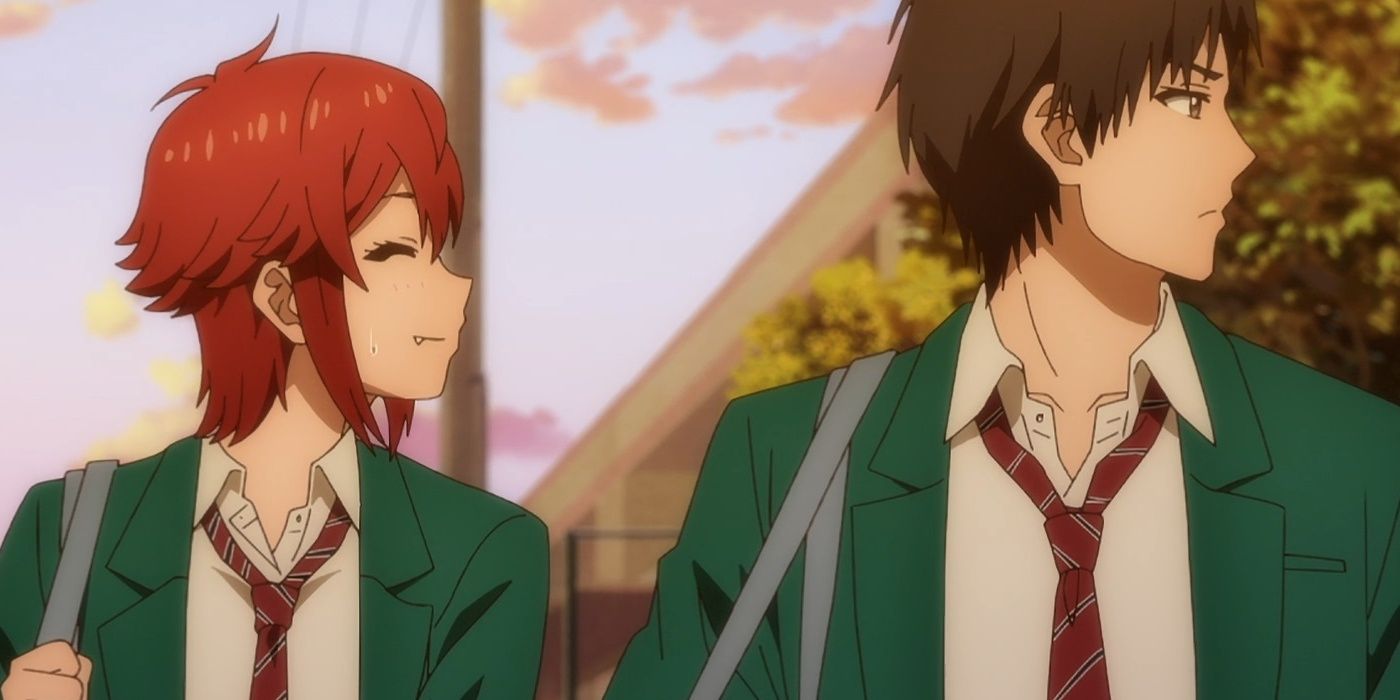 tomo aizawa olhando para jun nervosamente