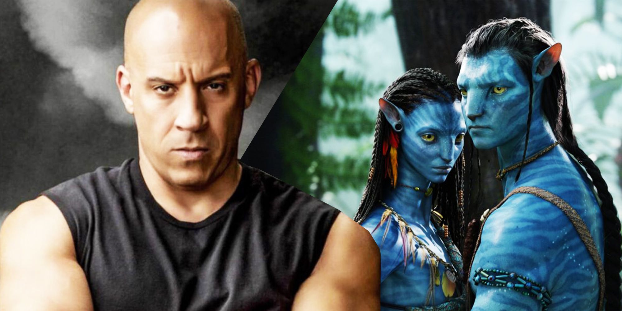 Vin Diesel's Dominic Toretto looks on at the cast of Avatar