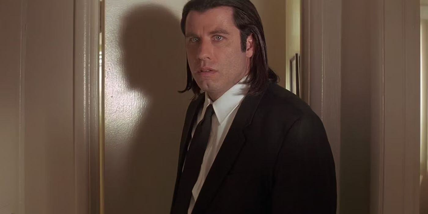 Vincent vega from pulp fiction in a doorway