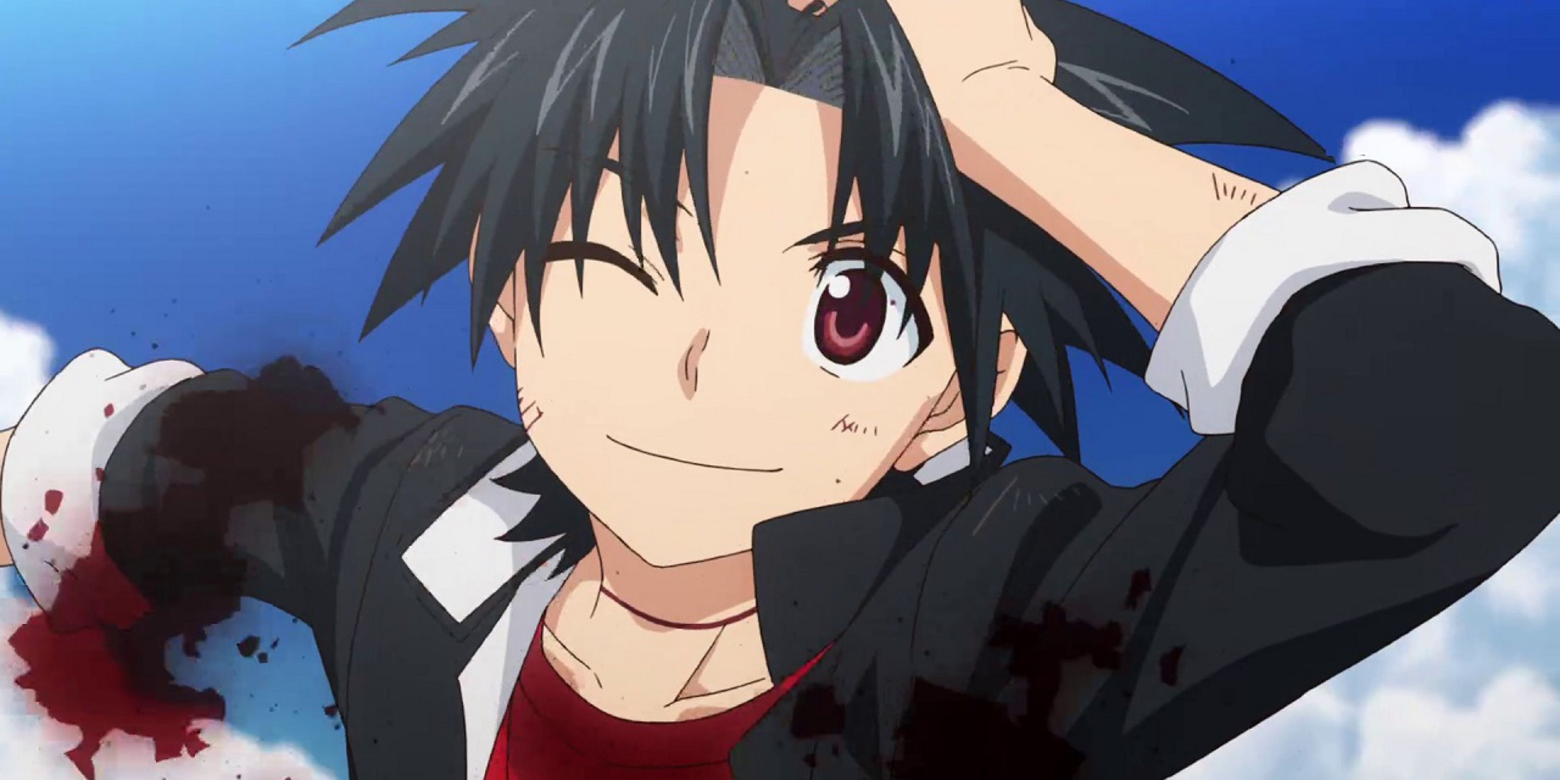 Touta reattaches his severed head in UQ Holder!.