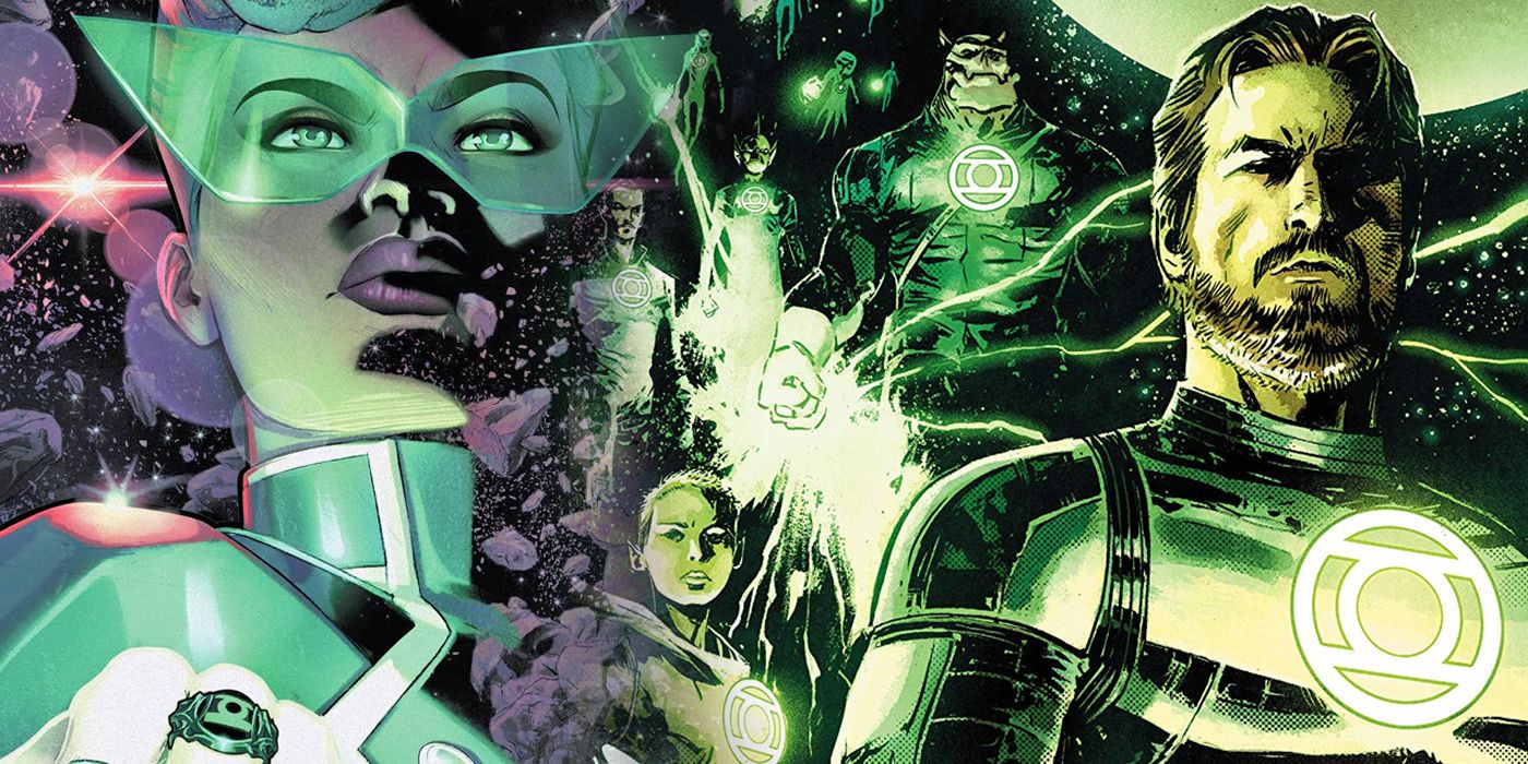 Jo Mulllein and the Corps from Green Lantern Earth One collage