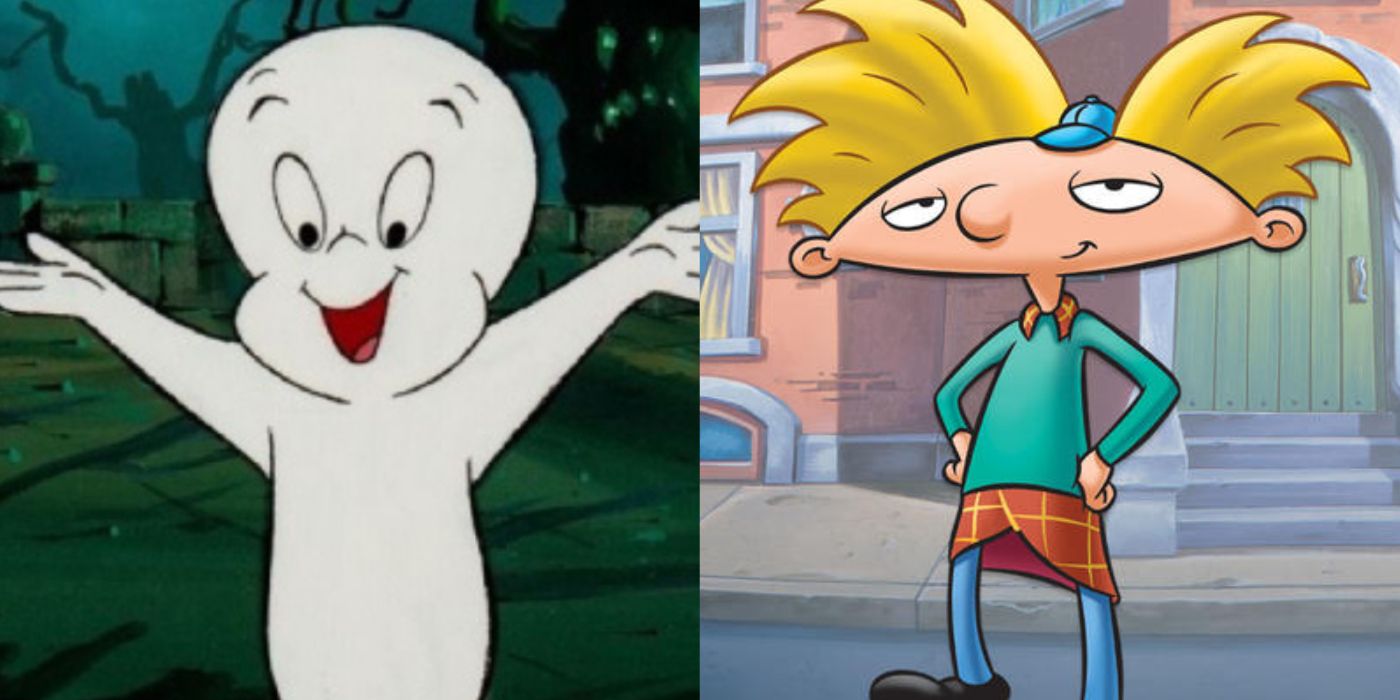 Casper the Friendly Ghost and Arnold from Hey Arnold. 