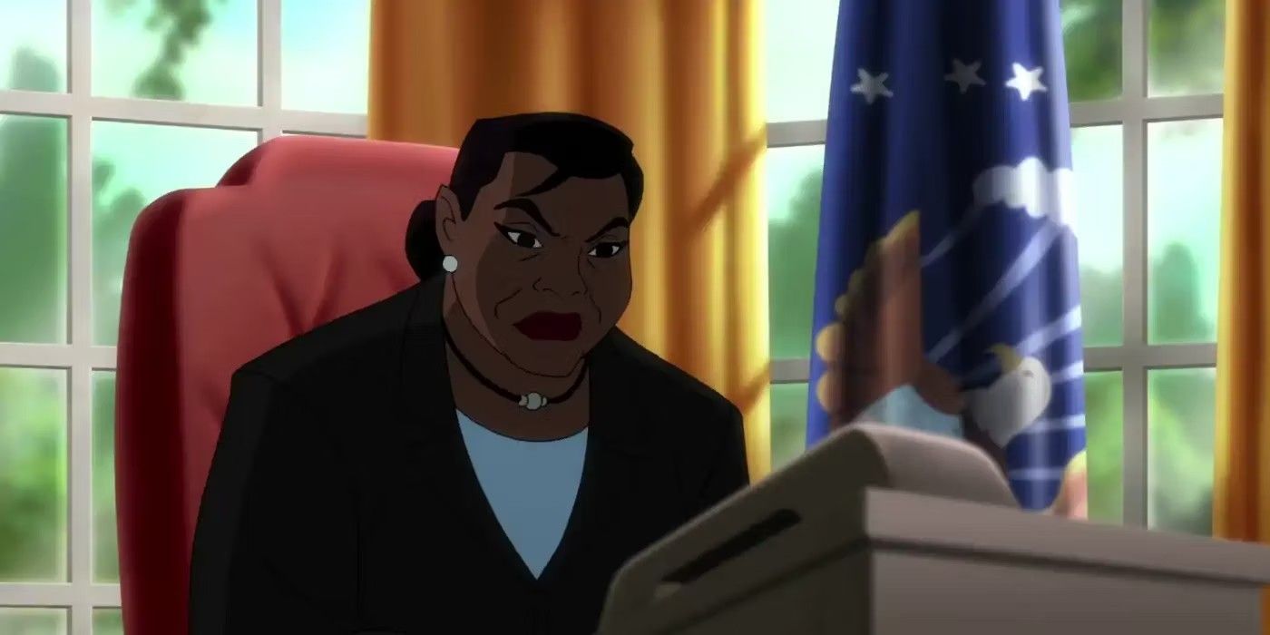 Amanda Waller servindo no gabinete de Lex Luthor