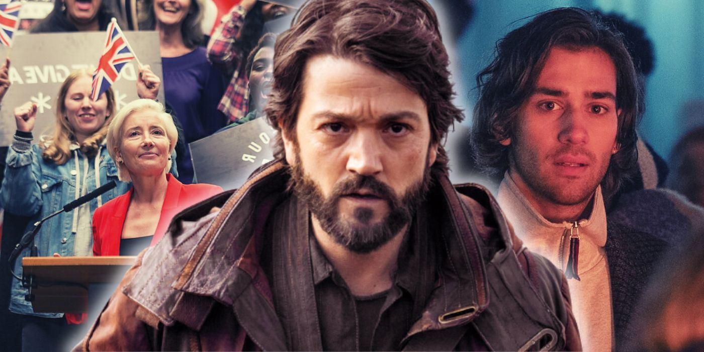 Star Wars Cassian Andor, played by Diego Luna, with images from Years and Years.