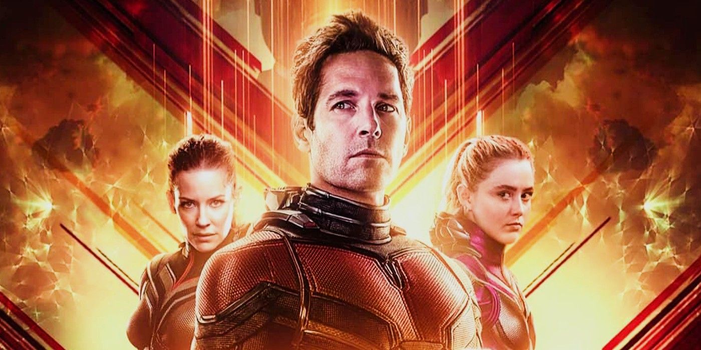 Ant-Man, Wasp and Cassie Lang stand together in a Quantumania promotional image.