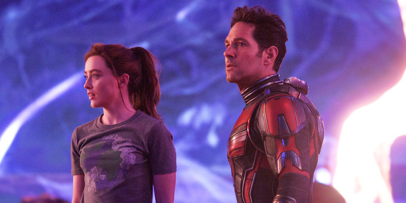 Cassie Lang and Scott Lang in the Quantum Realm in Ant-Man 3