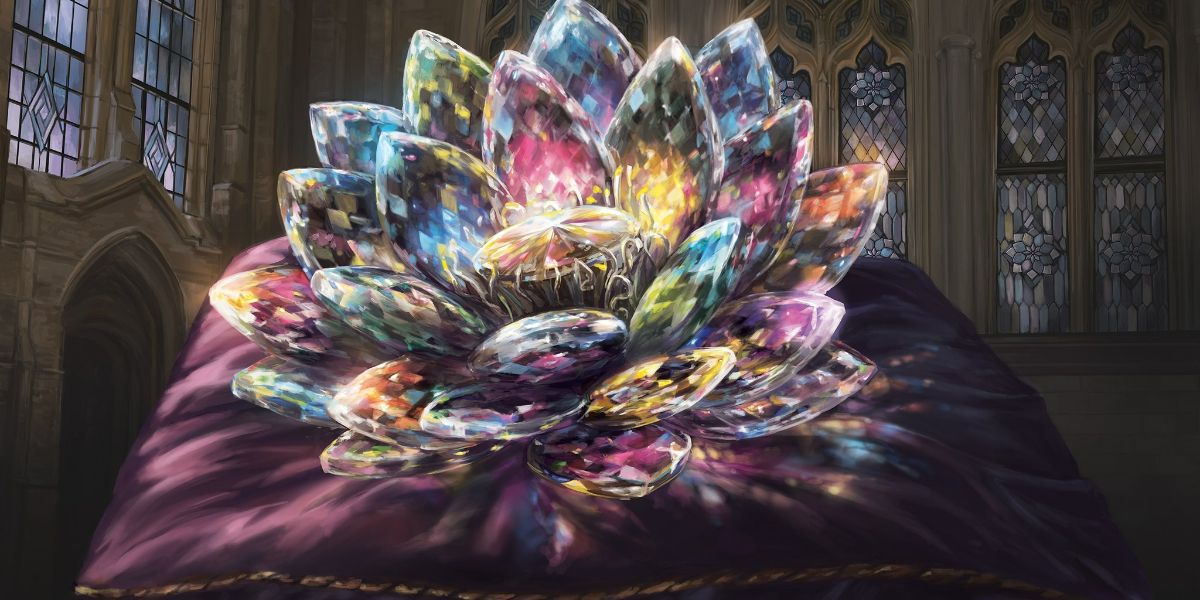 Art from the Jeweled Lotus card in Magic the Gathering
