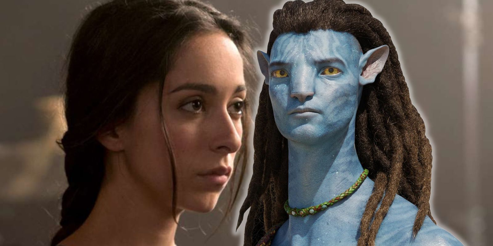 Oona Chaplin alongside Jake Sully from Avatar: The Way of Water