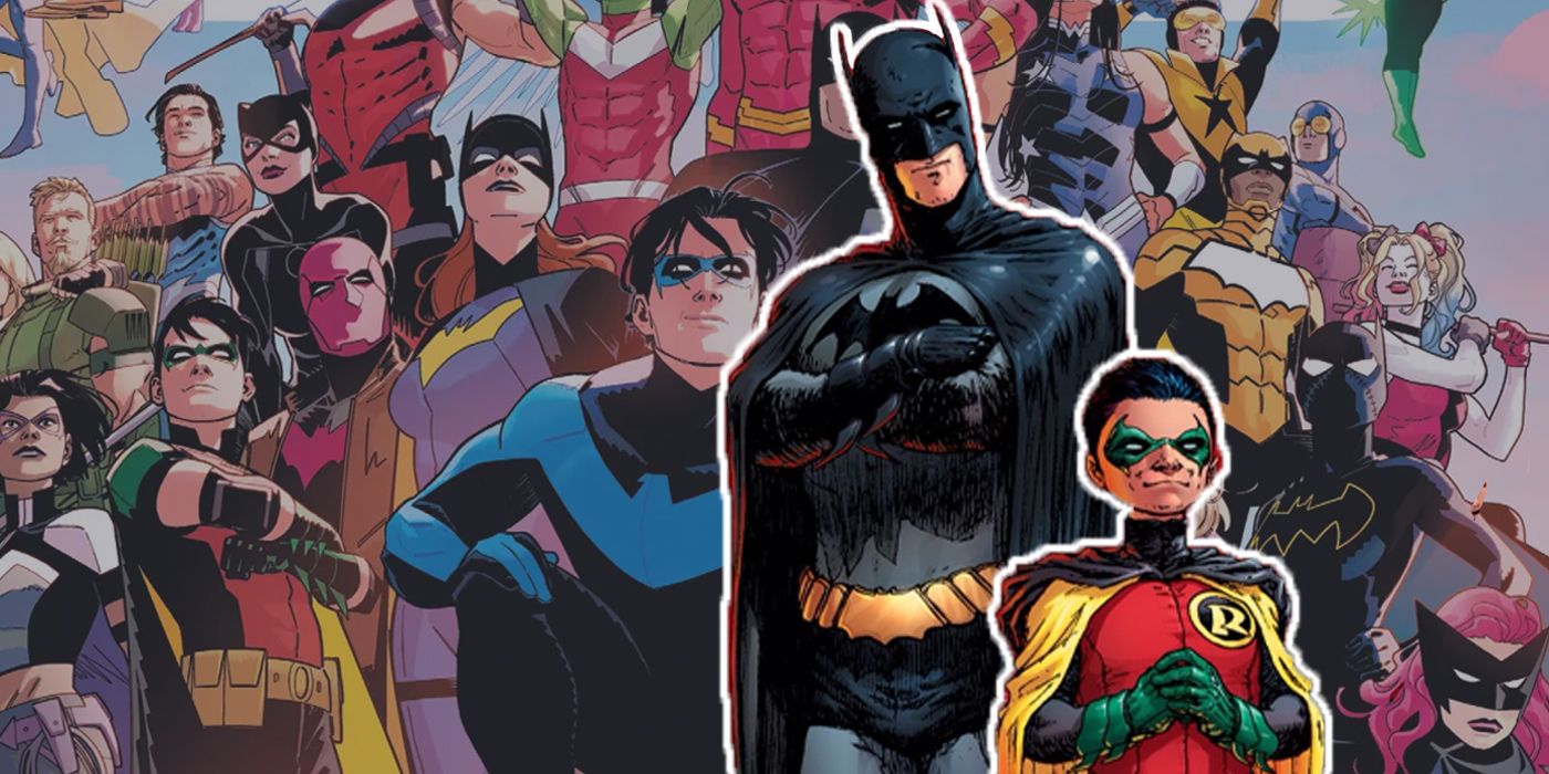 Bat-Family Members with Batman and Robin