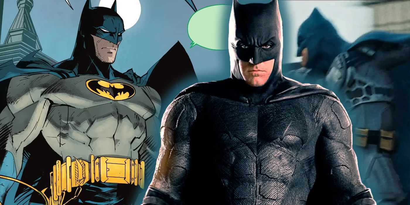 The Flash Seems to Give Affleck's Batman a Classic Blue and Grey Costume
