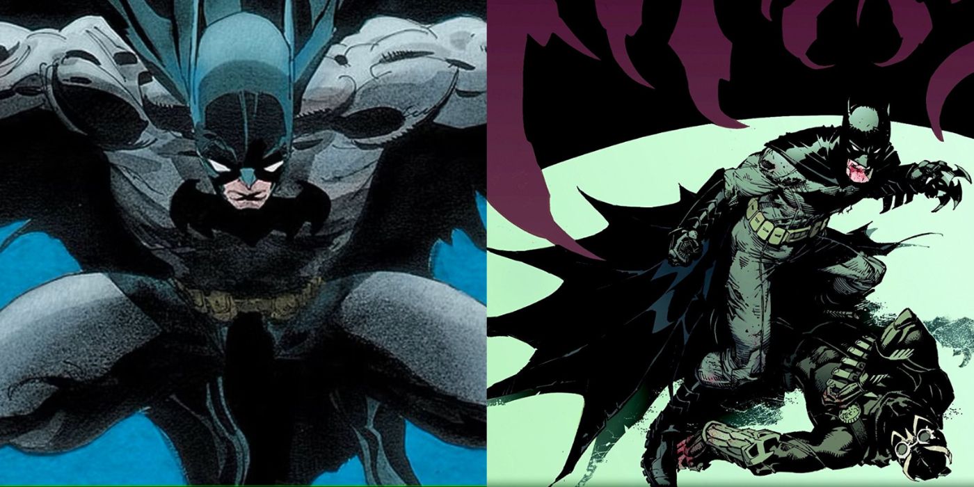 Split image of cover art for Batman: The Long Halloween and The Court of Owls.
