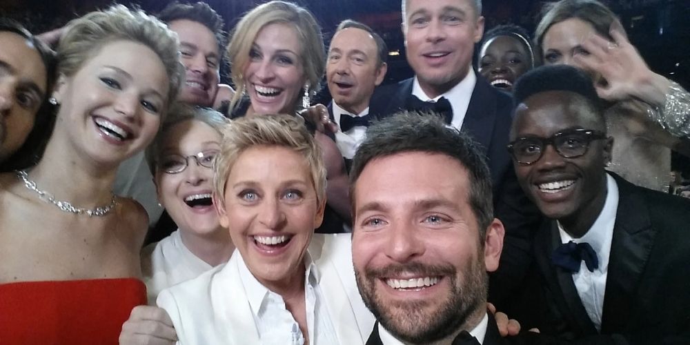 Ellen DeGeneres hosting the oscars