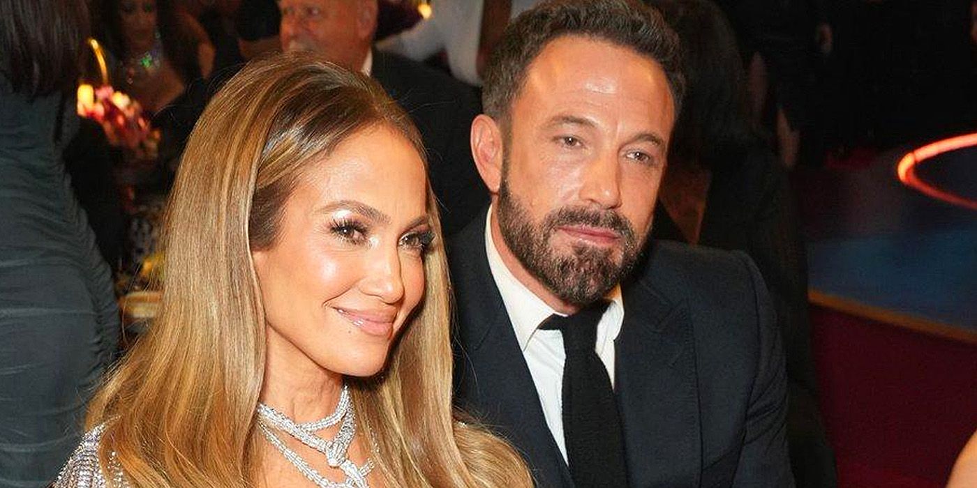 Ben Affleck appears aloof standing next to his wife, Jennifer Lopez, at the 2023 Grammy Awards.