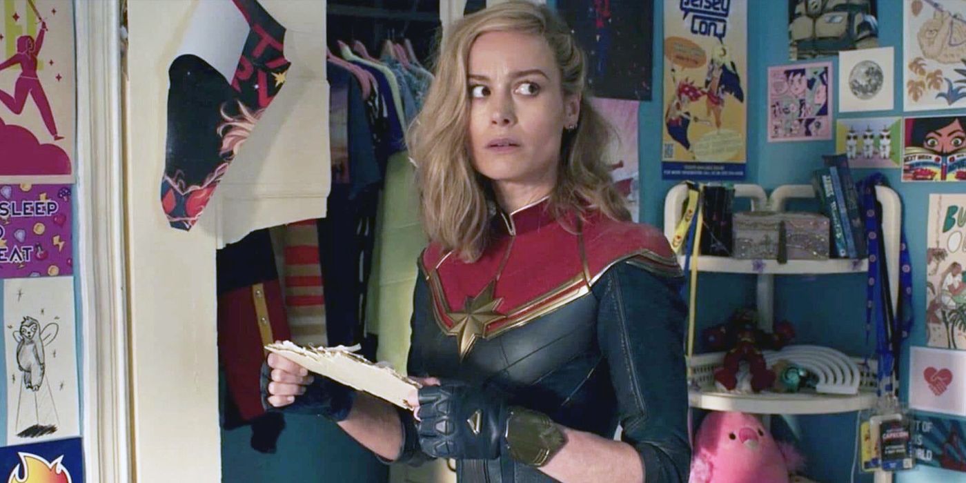 Carol Danvers aka Captain Marvel finds herself in Kamala Khan's room in Ms. Marvel