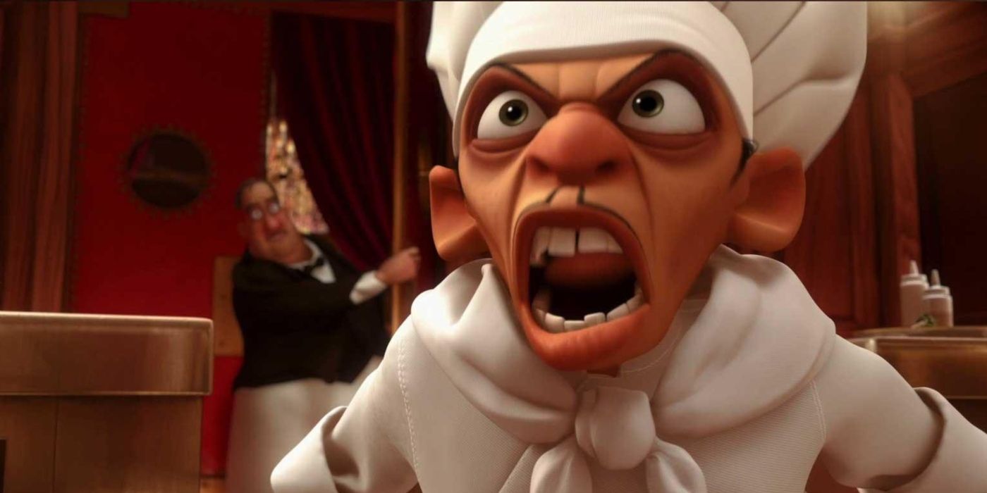 Chef Skinner screaming in Ratatouille movie.