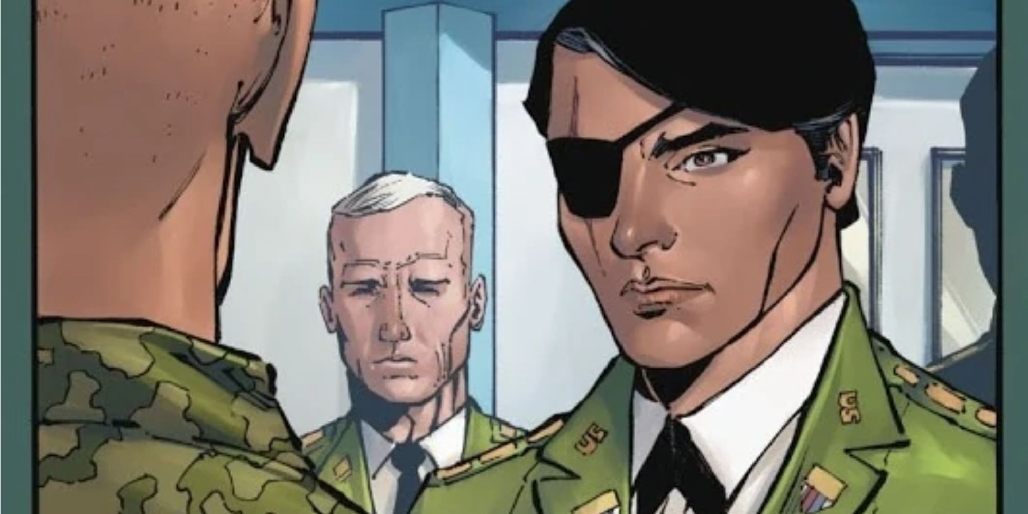 Colonel Jonas and military officers DC Comics