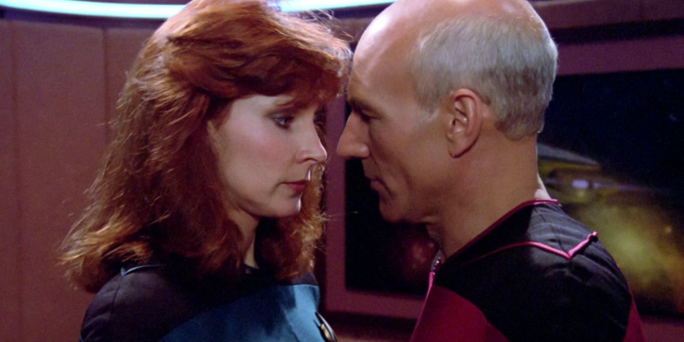 Jean-Luc Picard and Beverly Crusher from Star Trek: The Next Generation