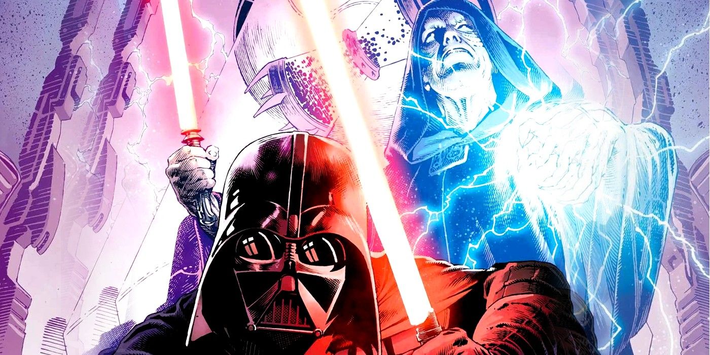 Darth Vader e o Imperador Palpatine Hidden Empire 4 Capa