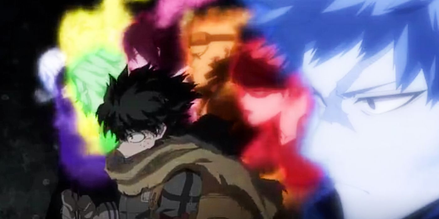 Deku and the former wielders of One For All in My Hero Academia