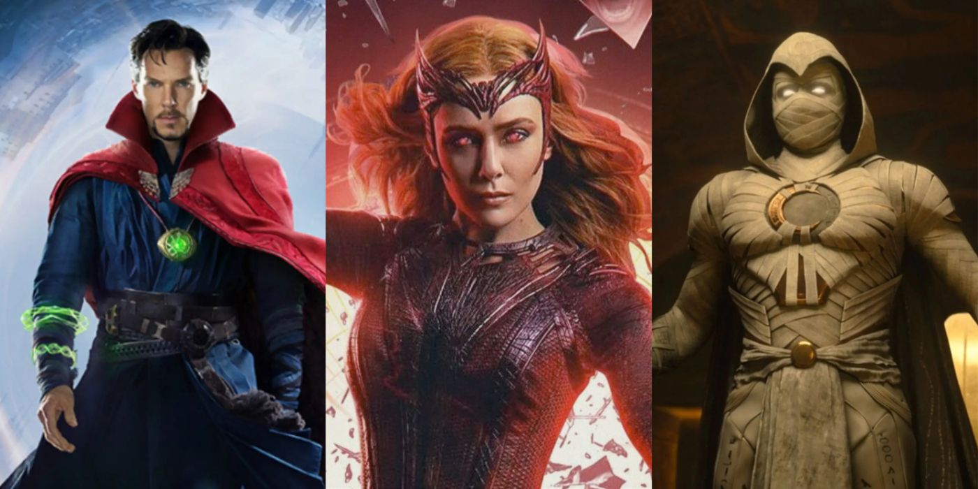 Doctor Strange, Scarlet Witch, and Moon Knight in the Marvel Cinematic Universe