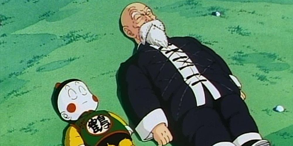 Master Roshi and Chiaotzu are dead and waiting to be revived in Dragon Ball